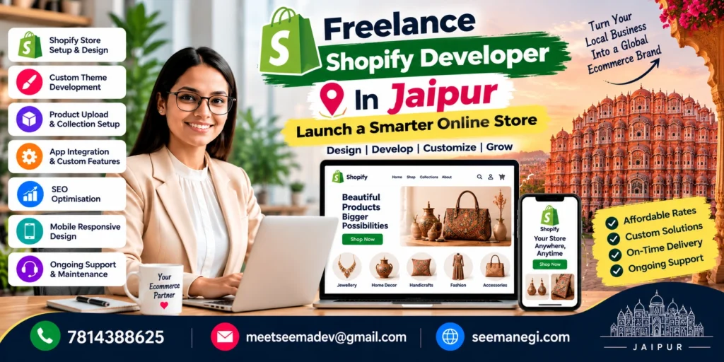 Freelance Shopify Developer In Jaipur For Distinctive Online Stores